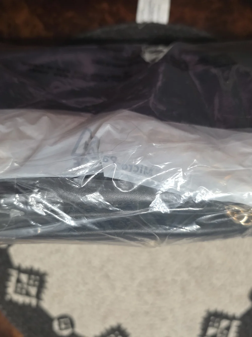 NWT-A New Day Black Studded Oversized Clutch / Shoulder Bag